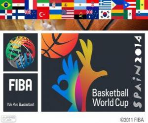 yapboz 2014 FIBA Dünya Basketbol Şampiyonası. FIBA Şampiyonası İspanya tarafından barındırılan